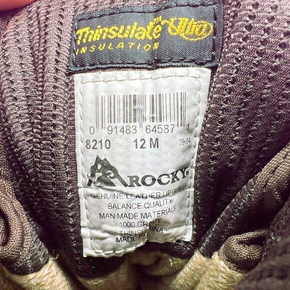 Rocky Ranger Boots Men's 12 Brown Leather Gore-Tex Insulated Vibram Waterproof - Picture 14 of 14